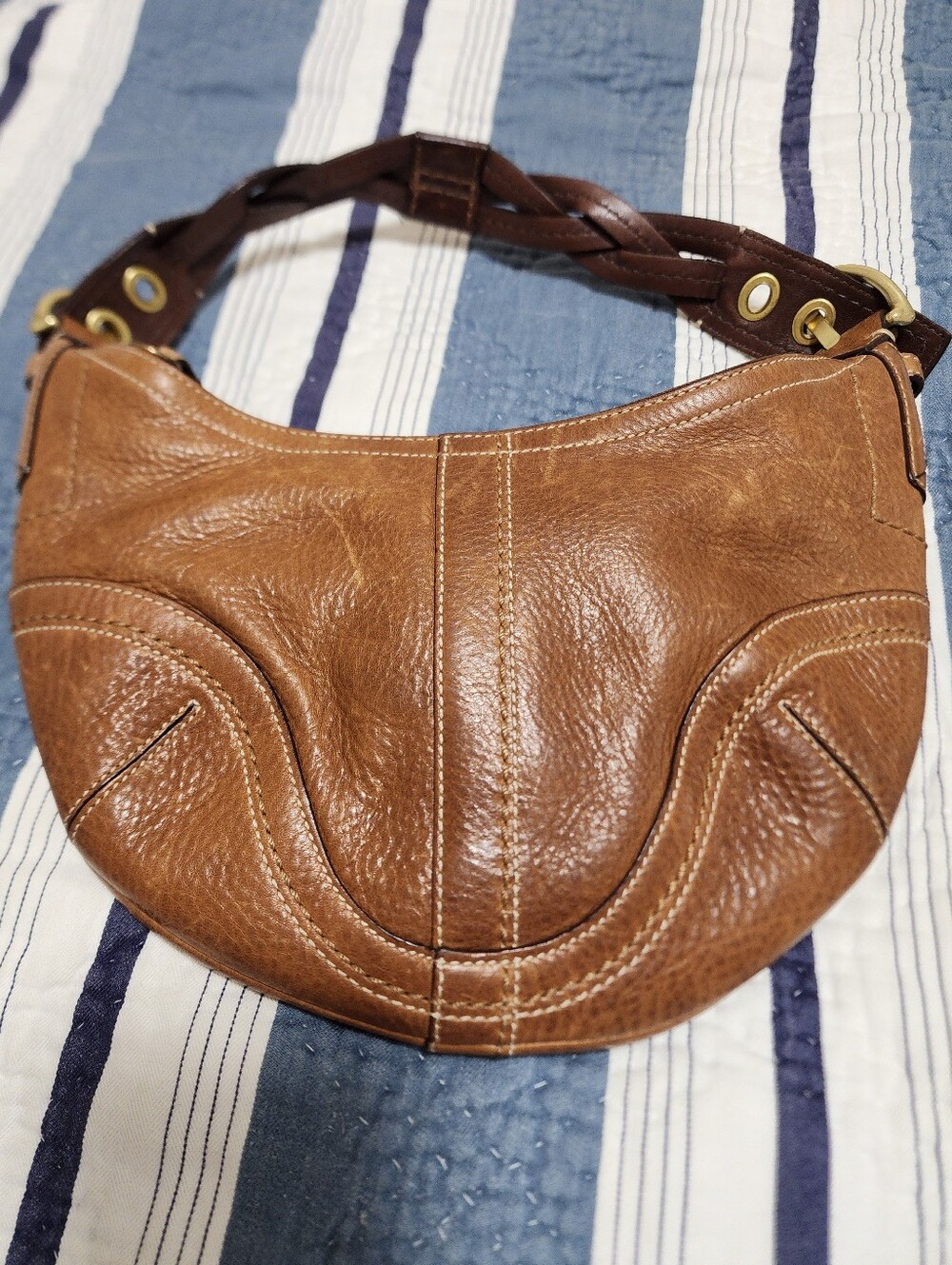 Vintage Coach English Tan Shoulder Bag